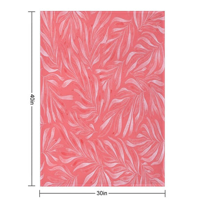Coral Pink Throw Blanket
