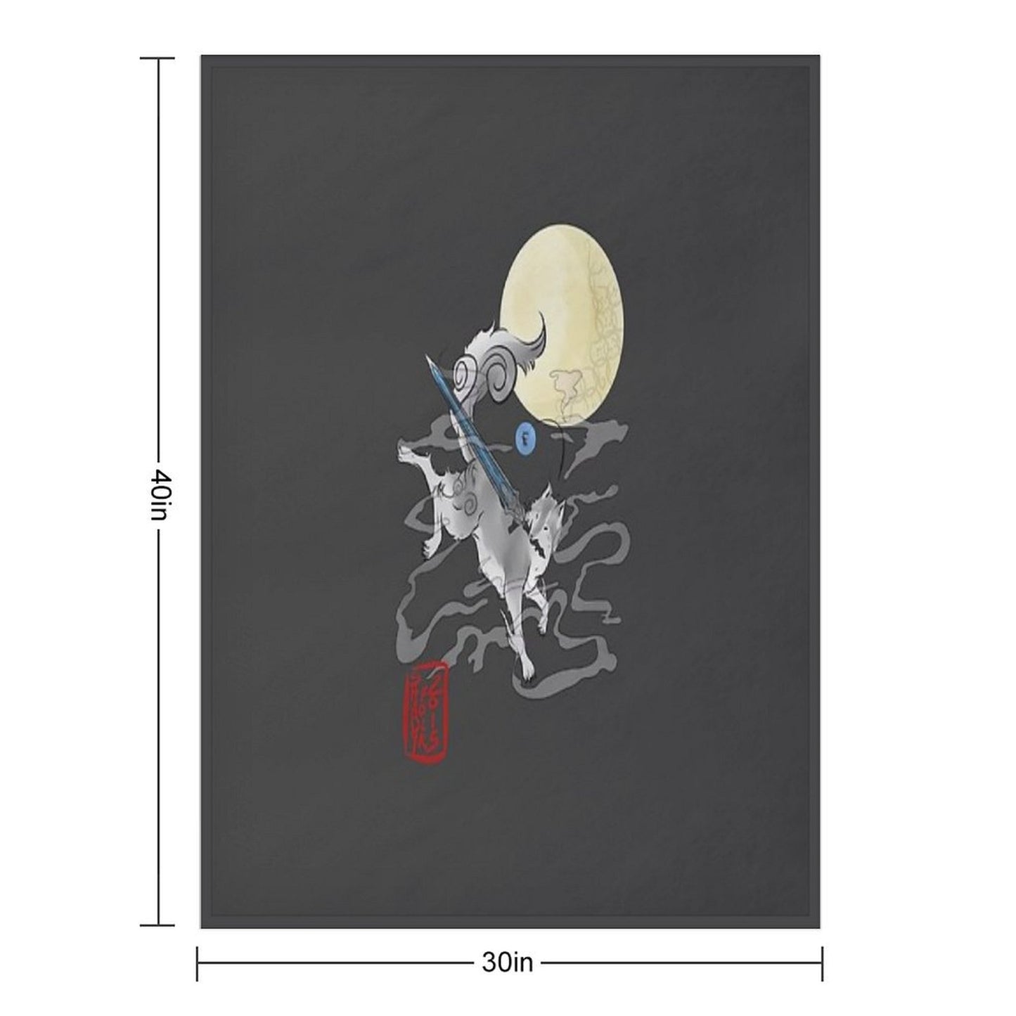 The Great Grey Wolf - Sifkami Throw Blanket