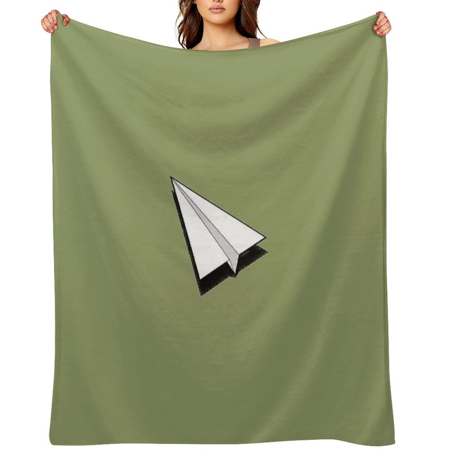 Paper Airplane 1 Throw Blanket