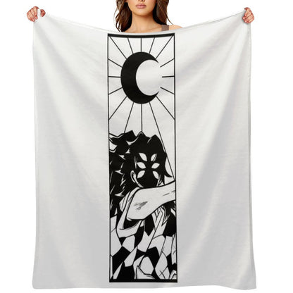 The Upper Moon One Throw Blanket