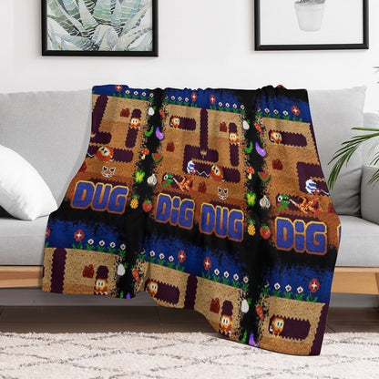 Dug Dig Throw Blanket