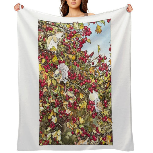 The Blackthorn Bush Throw Blanket