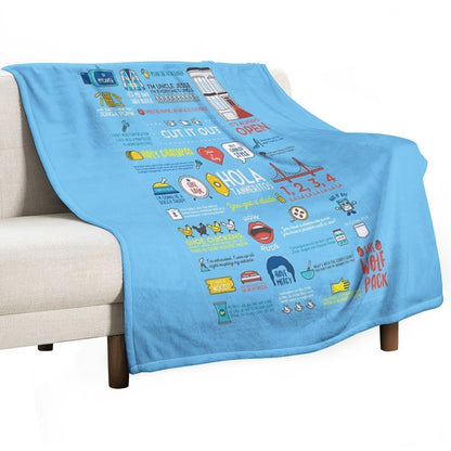 Fuller House Quotes Throw Blanket