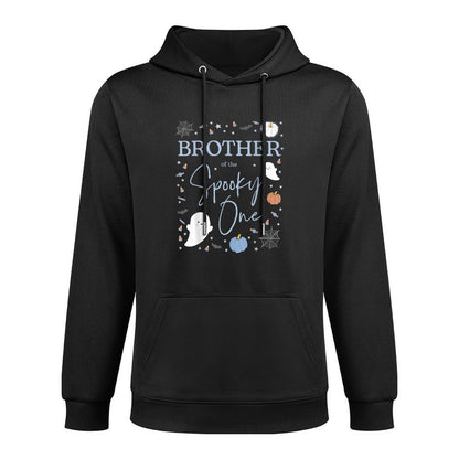 Brother of The Spooky One First Birthday Boy 1st Halloween Adjustable Hood Hoodie
