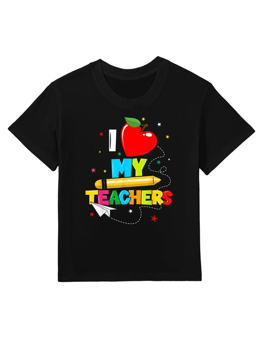 Kidsns Graduation I Heart My Teachers I Love My Teachers Kids T-Shirt