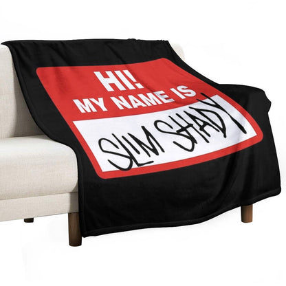 My Name Is Slim Shady Throw Blanket