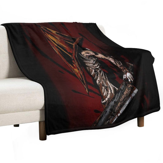 Pyramid Head Throw Blanket