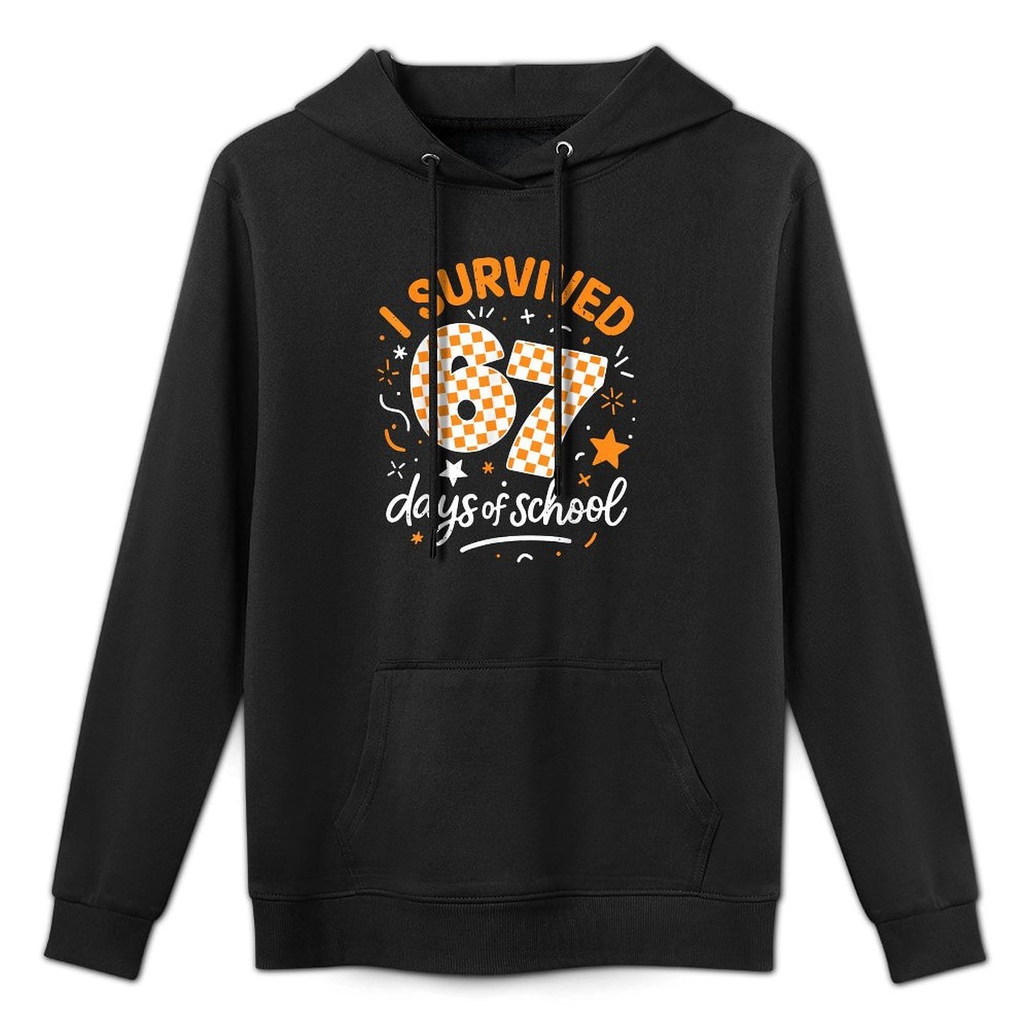 I Survived 67 Days of School Funny Six Seven 6 7 Meme Z Gen Colorfast Hoodie