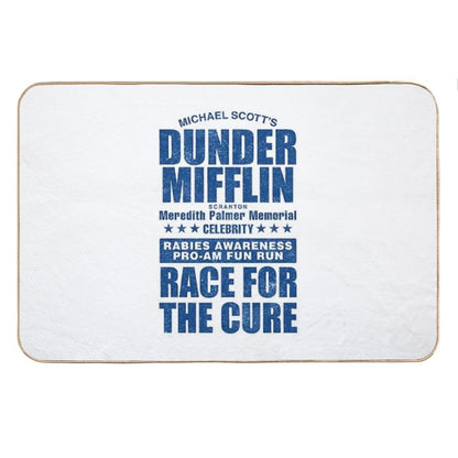 Dunder Mifflin Rabies Awareness Race for The Cure Bath Mat