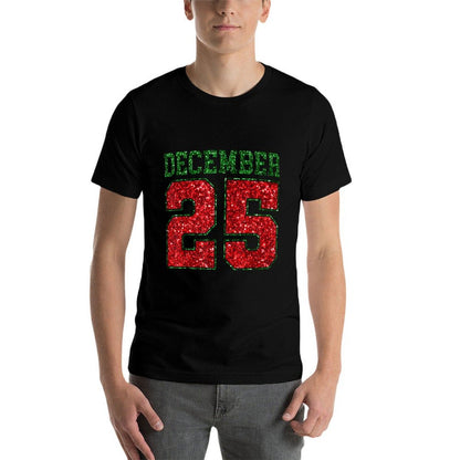 Merry Christmas December 25 Funny Family Christmas 2 Sided  Slim-fit Cut T-Shirt
