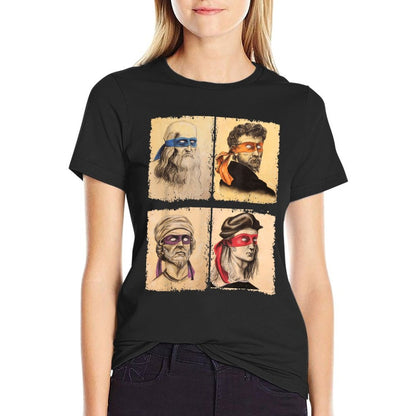Humor Italian Artists T Shirt for Turtles Art Lovers T-Shirt