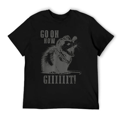 Vintage Cowboy Opossum Shirt - Go On Now Git Western Opossum T-Shirt