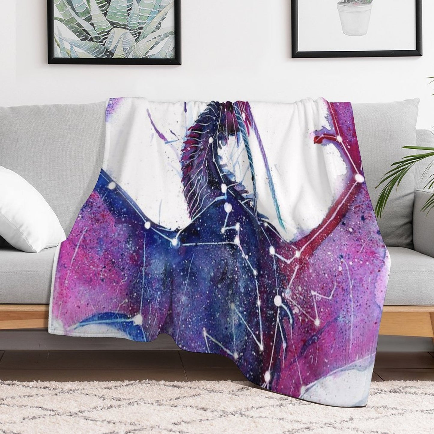 Galaxy Dragon Throw Blanket