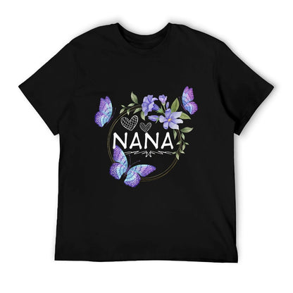 Nana Shirt For Women with Butterflies Mother&#39;s Day T-Shirt