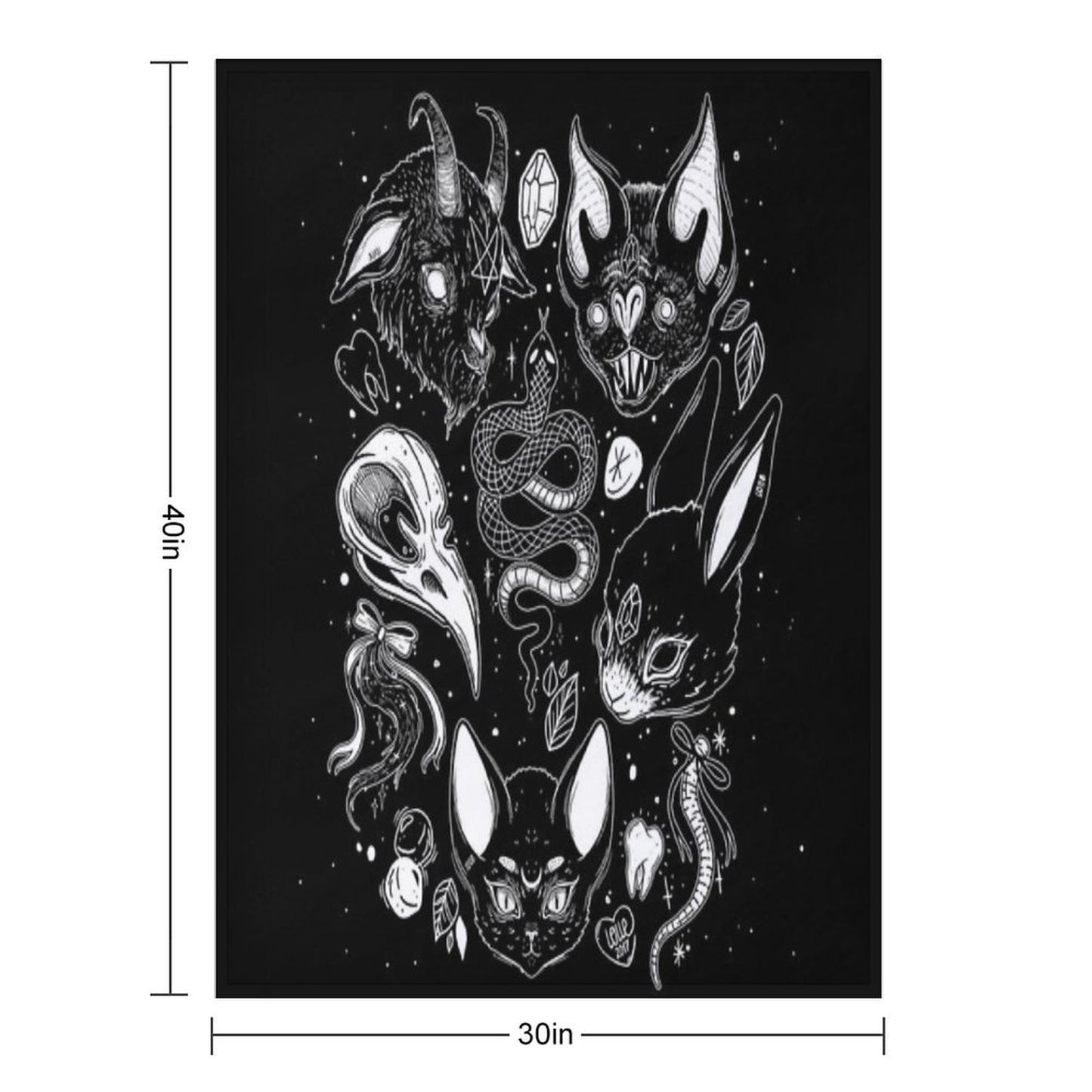 FAMILIAR SPIRITS Throw Blanket