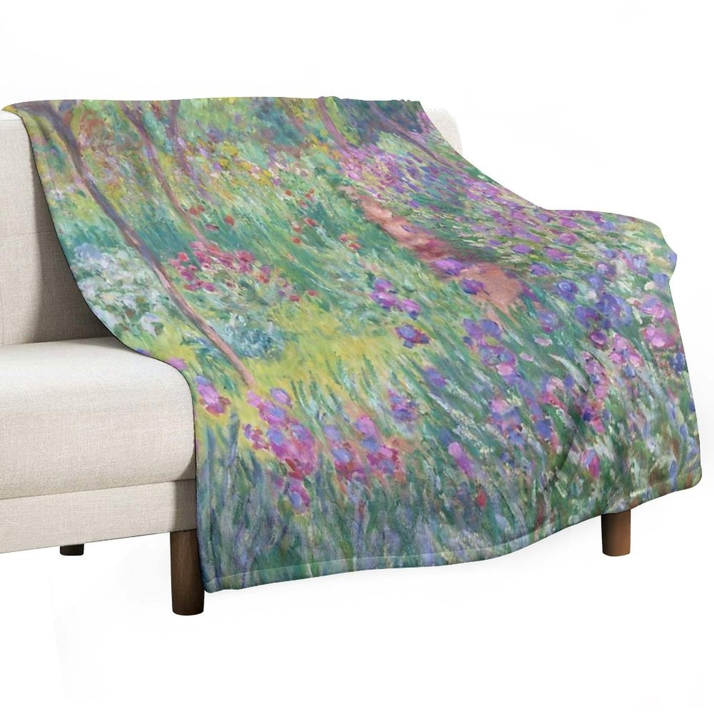 The Artist's Garden at Giverny Throw Blanket