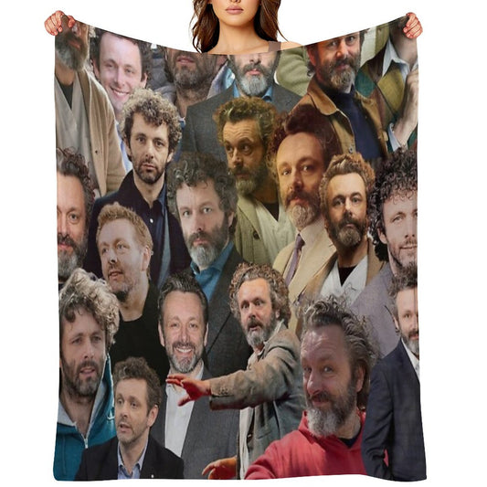 Michael Sheen Photo Collage Throw Blanket