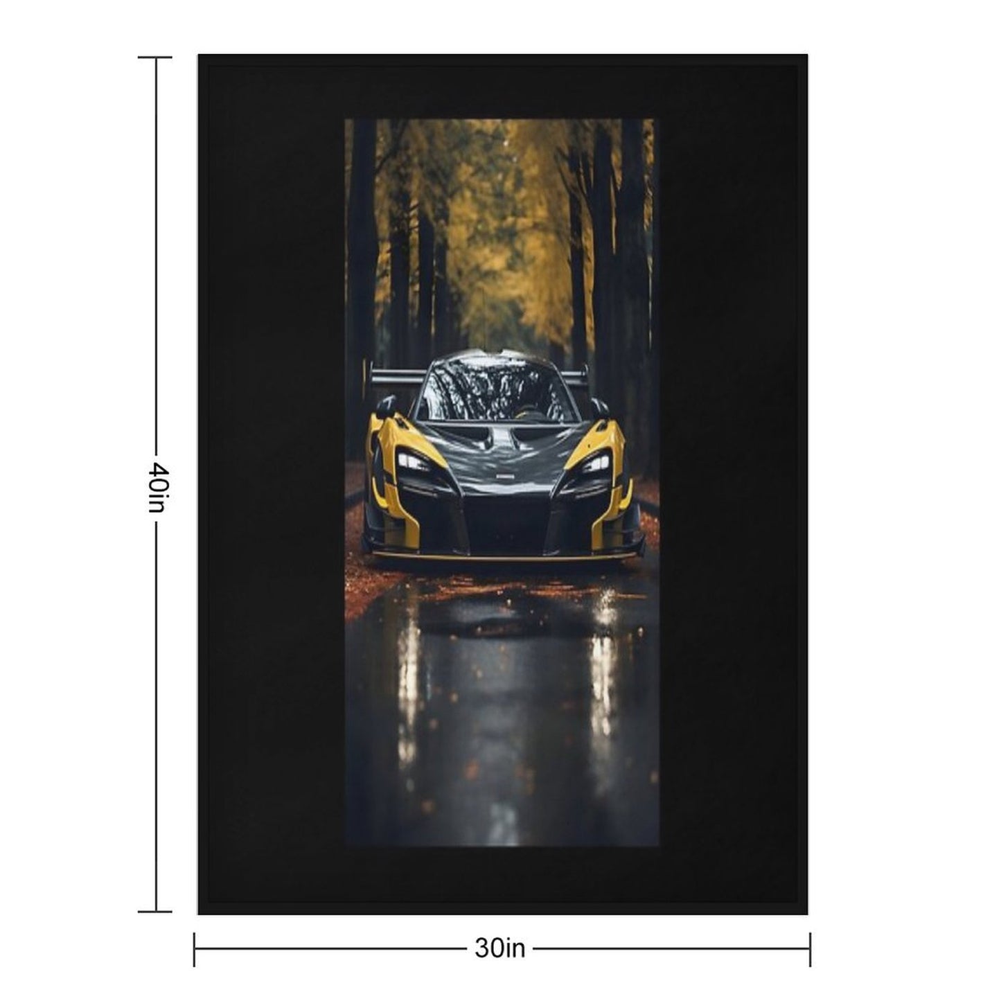 McLaren Senna Throw Blanket