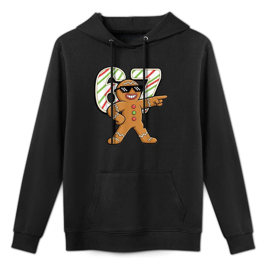 Funny 6 7 Six Seven 67 Meme Gingerbread Man Christmas All-Day Comfort Hoodie