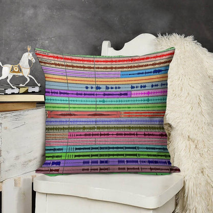 Music Tracks - Producer  Engineer Art Linen Throw Pillow Cover
