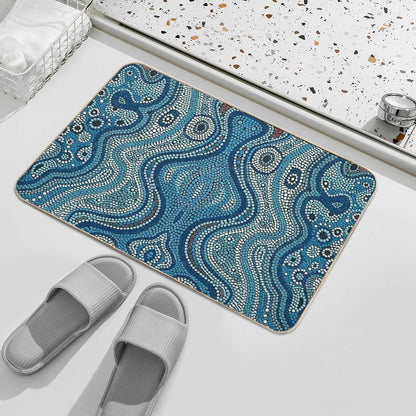 Australian Aboriginal Art Bath Mat