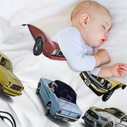 Ford Mustang Compilation Throw Blanket