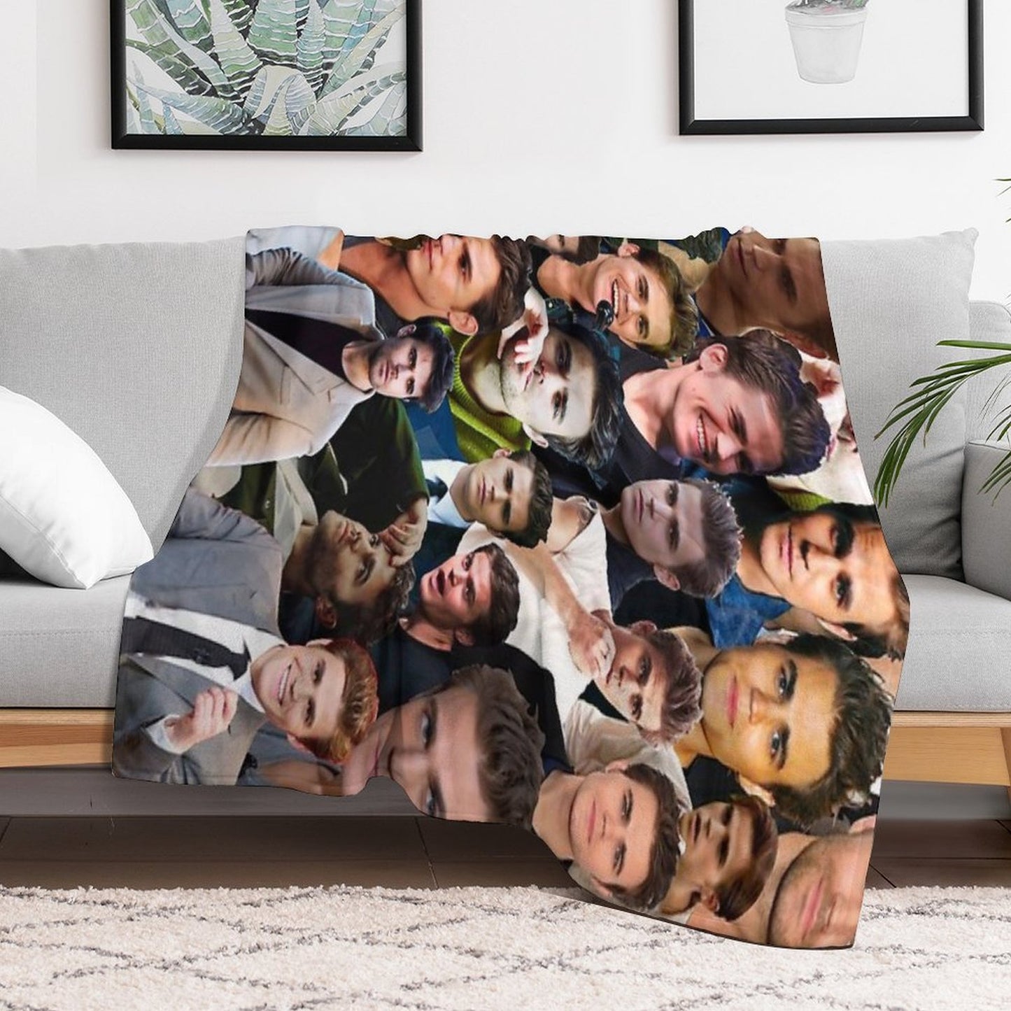 Paul Wesley Photo Collage Throw Blanket