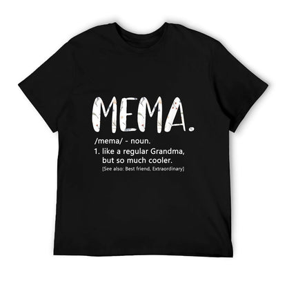 Mema Shirts for Women Mothers Day Idea Cute Grandma Mema T-Shirt