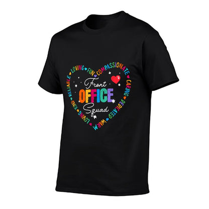 Cute School Secretary Admin Appreciation Front Office Squad T-Shirt