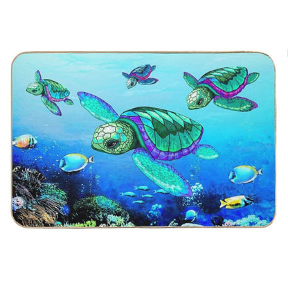 Sea Turtles Dance Bath Mat