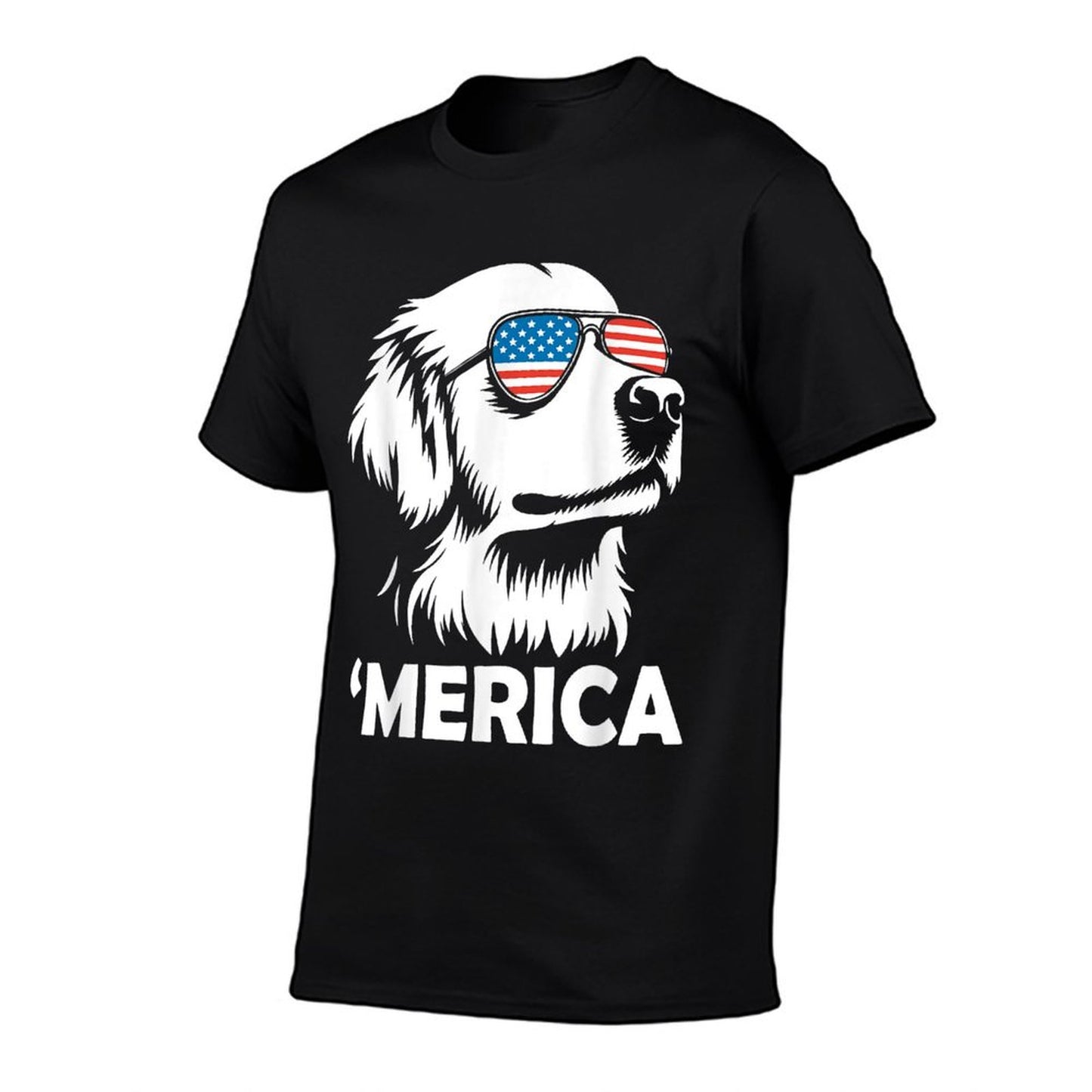 Golden Retriever 4th of July Merica T-Shirt