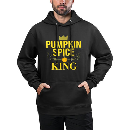 Pumpkin Spice King Coffee Lover Halloween  Thanksgiving Relaxed Fit Hoodie