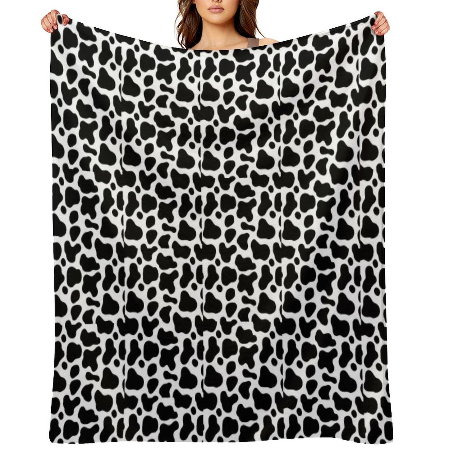 COW PRINT BACKGROUND Throw Blanket