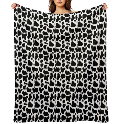 COW PRINT BACKGROUND Throw Blanket