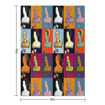 Anne Boleyn Pop Collection Throw Blanket