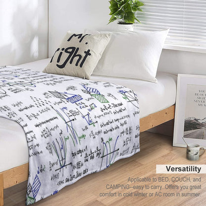 Mathematics Formulas And Numbers Throw Blanket