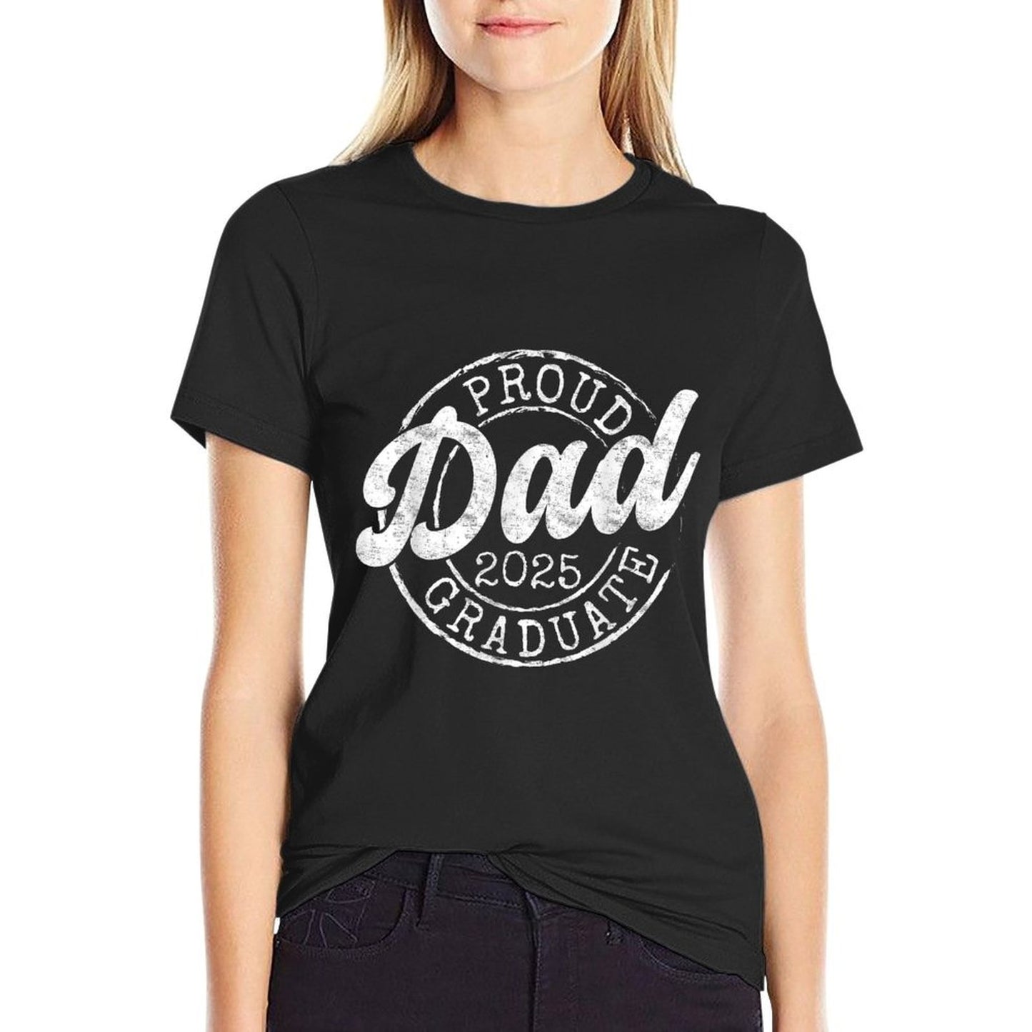 Proud Dad of 2025 Graduate Senior Dad 25 Graduation Gift T-Shirt