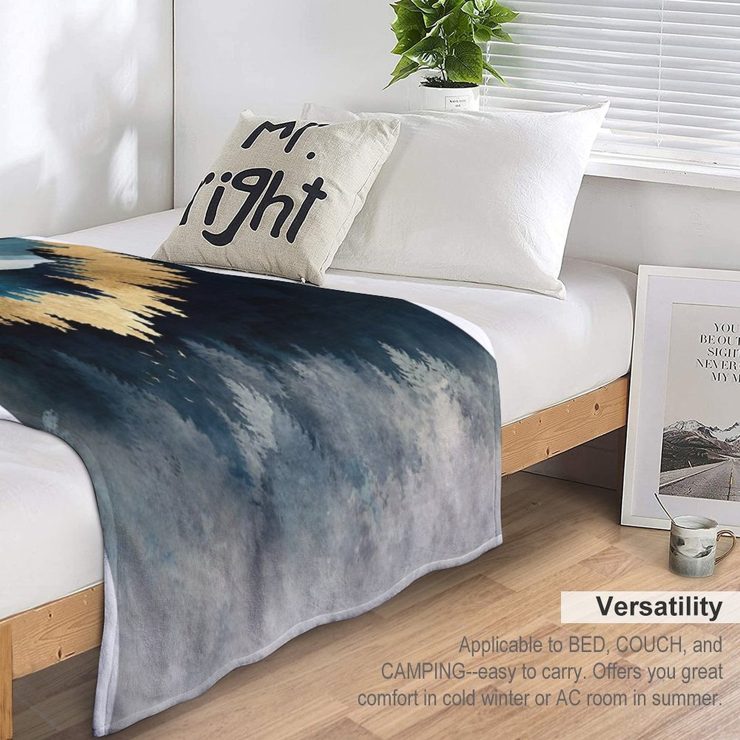 Indigo Night Throw Blanket