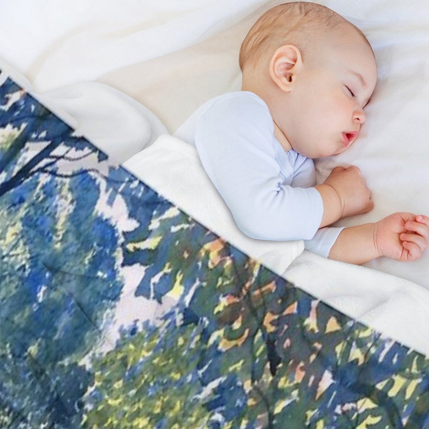 Hockney Trail Tunnel of Trees Throw Blanket