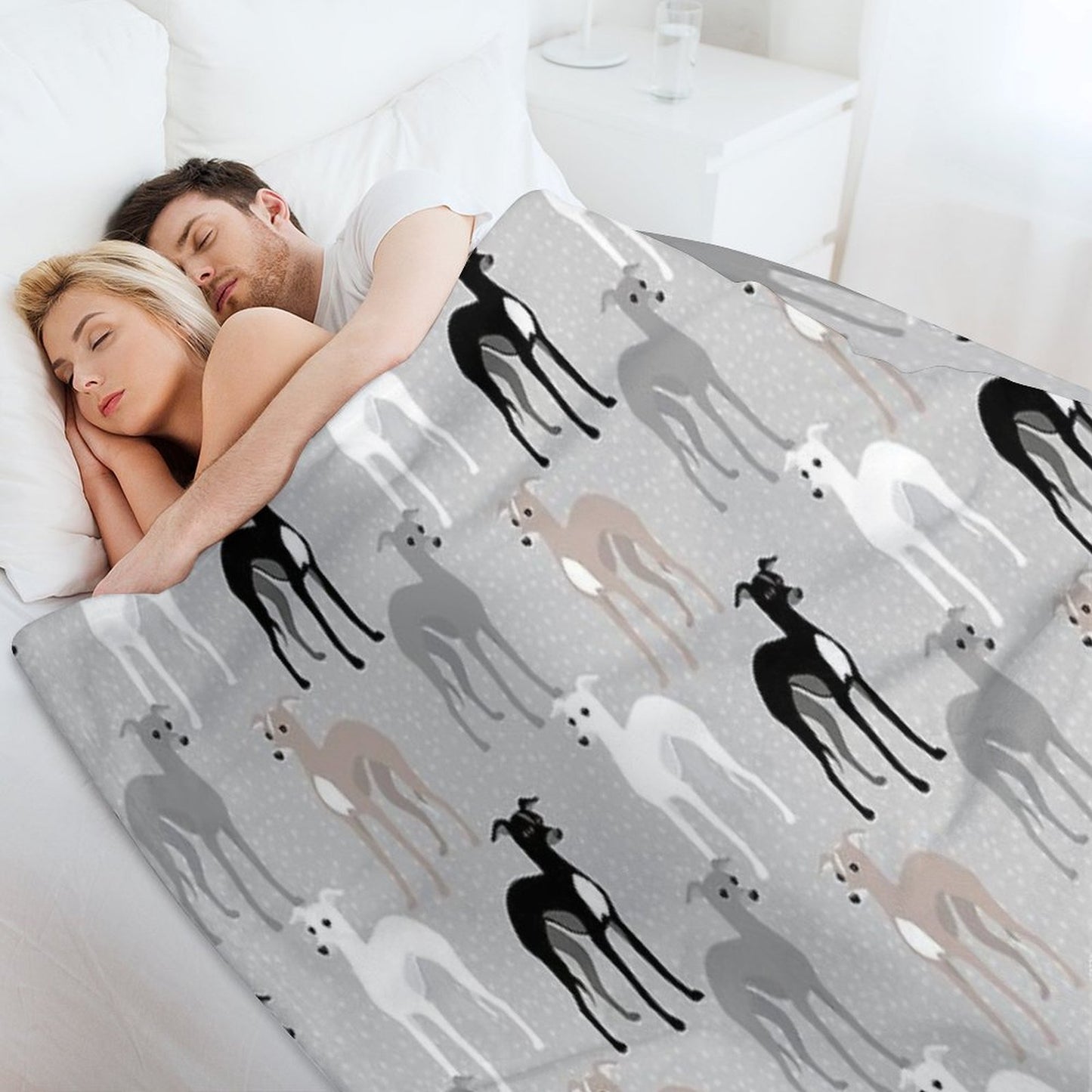Italian Greyhounds Throw Blanket