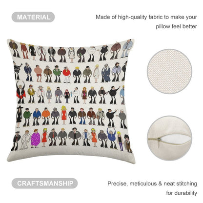 Columbo - The Murderers Linen Throw Pillow Cover