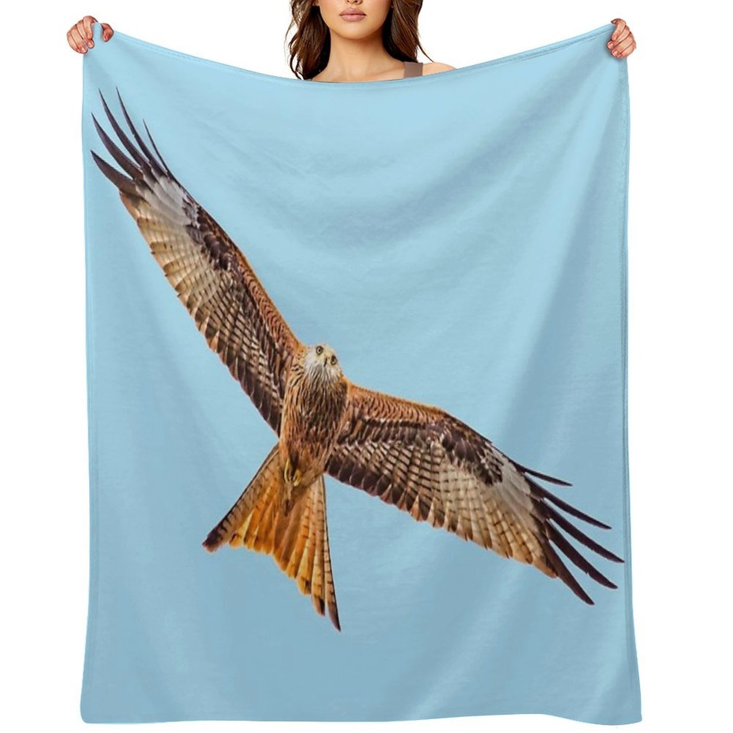 Red Kite (Milvus Milvus) Throw Blanket