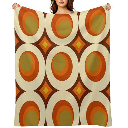 Mid-Century Modern 70s Throw Blanket