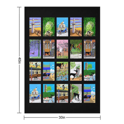 The Lockdown Doodles Set 1 Throw Blanket