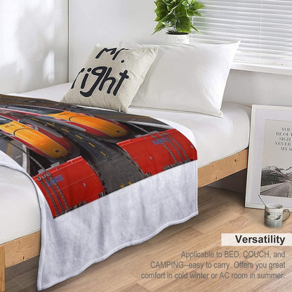 LNER Azuma Trains at Kings Cross Throw Blanket