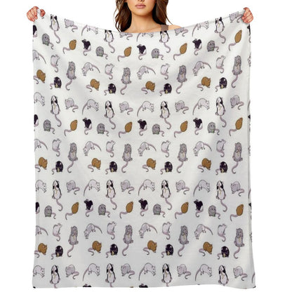 Rats, Rats, Rats Throw Blanket