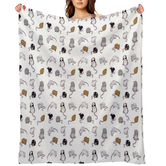 Rats, Rats, Rats Throw Blanket