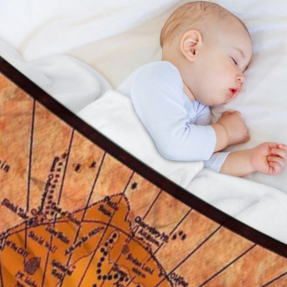 DUNE Map Throw Blanket