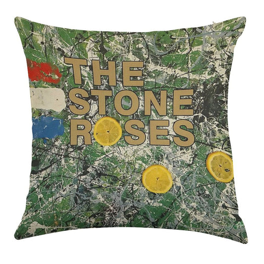 The Three Yellow Linen Throw Pillow Cover