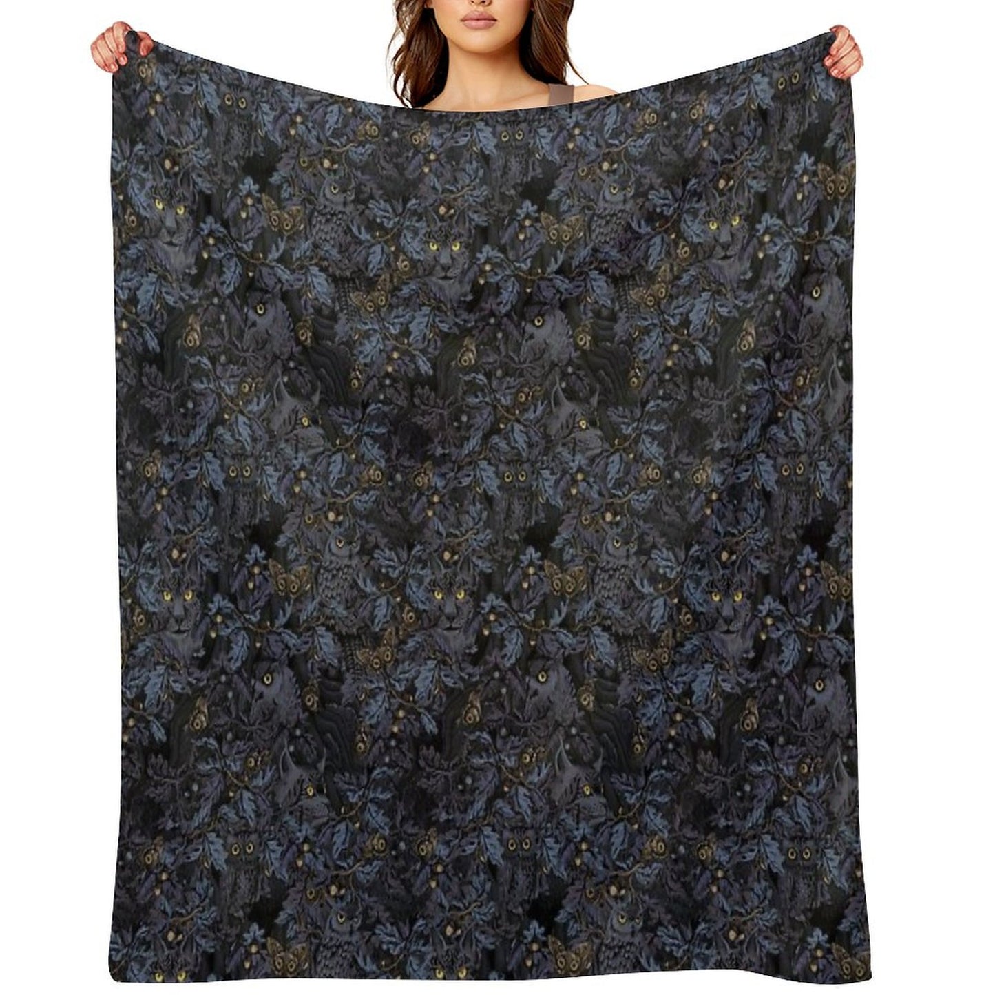 Fit In (moonlight Blue) Throw Blanket